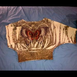 Body Central Butterfly Shirt